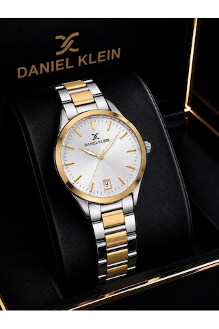 Daniel Klein Premium Seri Çelik Kordon 2 Yıl Garantili 3 Atm Suya Dayanıklı Kadın Kol Saati C10947.2 Gümüş - Sarı