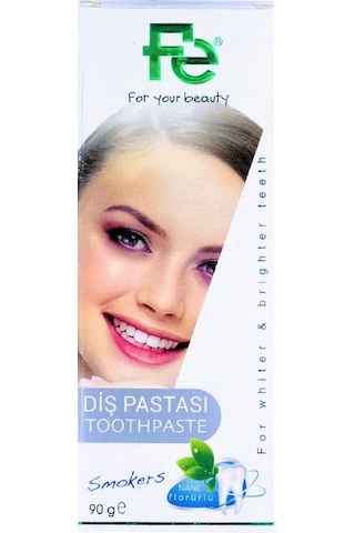 Fe Smokers Nane Aromalı Beyazlatıcı Diş Pastası 90 G
