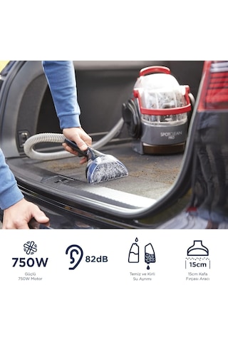 Ayrex 750w 1558n Spotclean Pro Halı, Ev Ve Araç İçi Döşemelere Özel Leke Çıkarıcı, En Zorlu Lekeler İçin İ