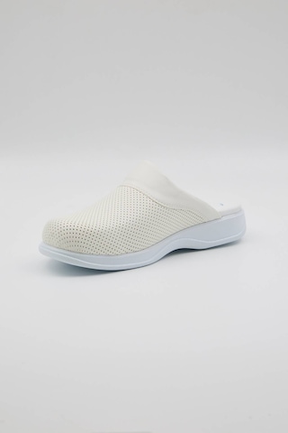 Term-0011 Quicksteps Professional Erkek Anatomik Ve Comfort Sabo Terlik Beyaz