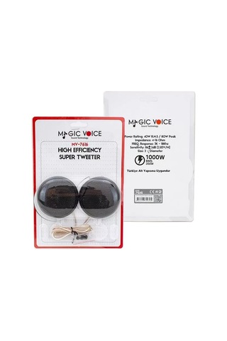 Sh Magicvoice 80 Watt Maks / 40 Watt Rms Güç Slim Kasa Oto Tweeter Mv-7616 Najmaddin