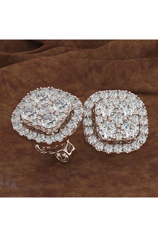 Gül Altın Kadınlar İçin Küpe 14 K Altın Pırlanta Peridot Oorbellen Bijoux Femme Bizuteria Saplama Küpe Altın Takı