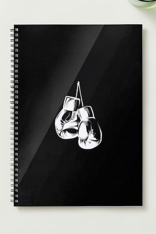Boks-00 A5 Metal Spiralli Çizgisiz Sert Kapak Boks Defter