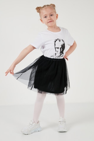 Lela Atatürk Baskı Tütü Etekli 23 Nisan 19 Mayıs 29 Ekim 10 Kasım Gösteri Kız Çocuk Takım 6212022 Beyaz