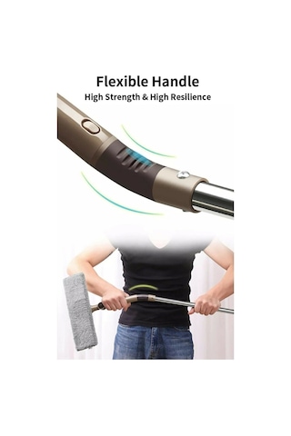 Bükülür Paletli Oynar Başlıklı Camsil Çekçek Cam Silme Aparatı Gri