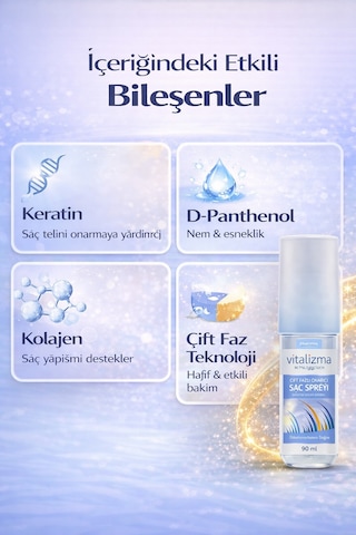 Pharma Rosso Vitalizma Çift Fazlı Onarıcı Saç Spreyi 90 ML