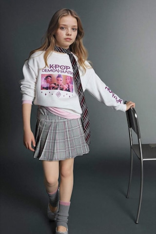 Defacto K-pop Demon Hunters Relax Fıt Sweatshırt Kız Çocuk H3836a826sper98 Ekru-er98