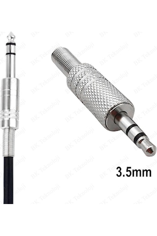 3.5mm Stereo Erkek Jak Lehim Konektörü Ses Video Kablosu Adaptörü
