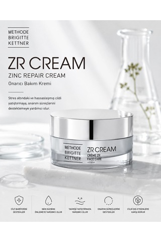 Methode Brigitte Kettner Zinc Repair Zr Cream Silver Edition 15 Ml Onarıcı Yüz Bakım Kremi