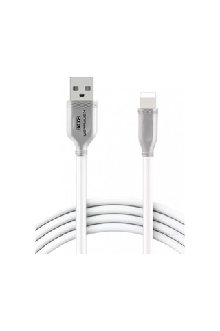 Büro Ev Ofis Cihazları İçin Beyaz 1mt 3a Apple Uyumlu iOS Data Şarj Kablosu