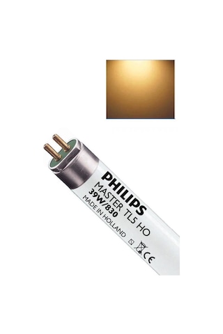 Philips Master TL5 HO 39W/830 T5 Floresan Ampul Sarı 3000K (85 CM)