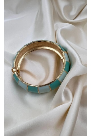 Bb Mineli Yeşil Bilezik Kelepçe