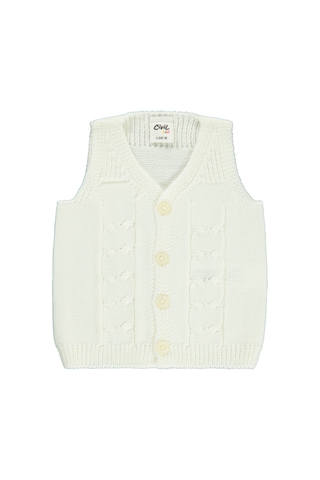 Civil Baby Bebek Triko Yelek 3-18 Ay Ekru 44821301023w1-2 Ekru