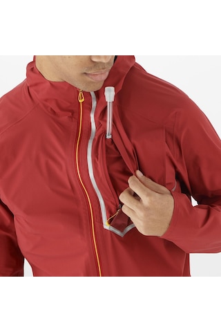 Salomon Bonattı Traıl Erkek Yağmurluk Red Dahlıa Lc2135300 Kırmızı