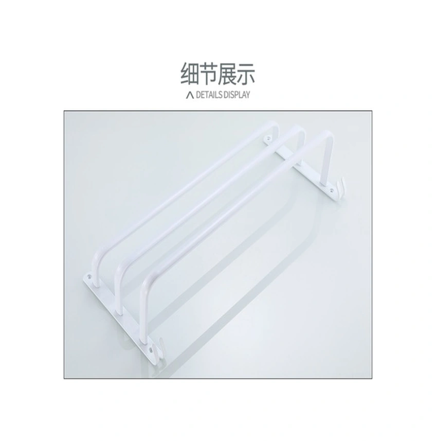 Fortunelane 3 Katlı Banyo Bez Tutucu, Kaliteli Alüminyum, Delme Yok Kurulum, Su Geçirmez, Çok Fonksiyonlu Beyaz Takım Beyaz