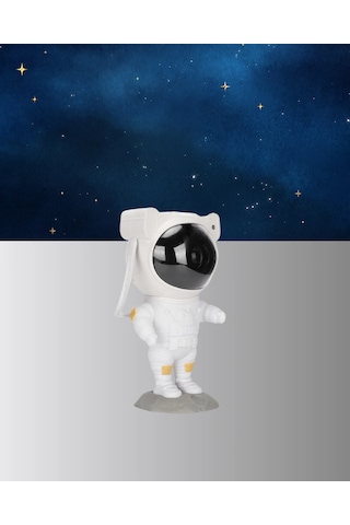 Zenvia 8 Efektli Astronot Galaxy Uyumlu Projektör Uzaktan Kumandalı Led Gece Lambası Znv2026