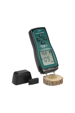 Smart Sensor El Mini Ahşap Nem Ölçer Dijital Lcd Kereste Koyu Yeşil