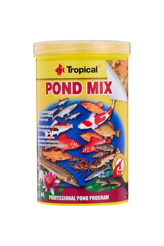 Pond Mix 1000 Ml / 160 G Gölet Balıklarının Günlük Beslenmesi İçin Birçok Yem Çeşidinden Oluşan Karışı