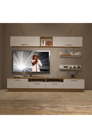 Decoraktiv Trendstyle 5220 Mdf Tv Ünitesi Tv Sehpası Pera - Beyaz