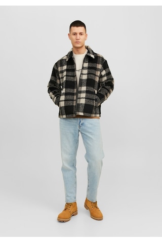 Jack & Jones Yün Görünümlü Ekose Desenli Ceket - Cole 12238915 Chocolate Brown Kahverengi