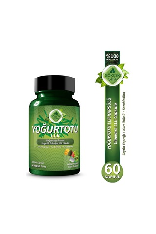 Gökçek Şifa Yoğurt Otu LLK (Cleavers Llc Capsule) 60 Kapsül