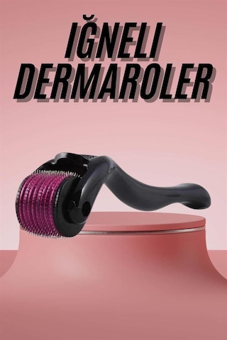 Gld-spt- Derma Roller Titanyum Uçlu 540 İğneli 1 Mm Saç Sakal Çıkarma Ve Cilt Bakım Masaj Aleti