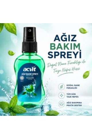 Ağız Bakım Spreyi Uzun Süreli Nane Ferahlığı 50 Ml