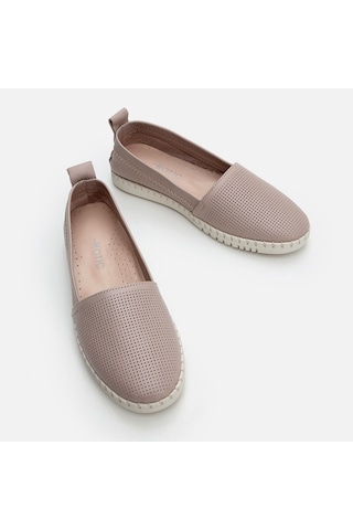 Hotiç Hakiki Deri Kadın Loafer -Vizon 01AYH285990A450