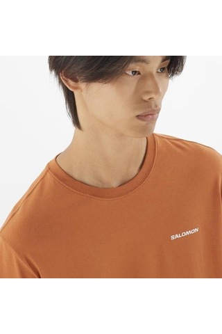 Salomon Salomon Logo Tee M Erkek T-shirt-29659 Turuncu