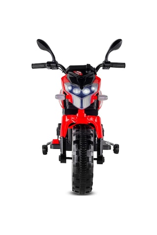 447 Motocross Akülü Motor Çocuk Motoru 12v Kırmızı