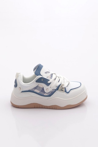 Benetton Bni-12157 Kadın Sneaker Ayakkabı Beyaz Bebe Mavi