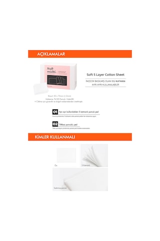 Çok Fonksiyonlu, 5 Katmanlı Sızdırmaz Pamuk Mıssha Soft 5 Layer Cotton Sheet 80 Adet