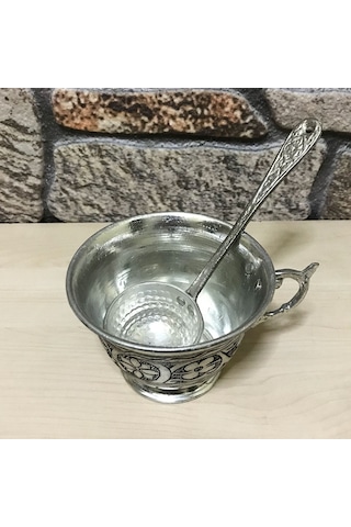 El İşlemeli Bakır Ayran Tası