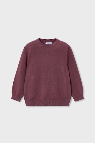 Erkek Çocuk Bisiklet Yaka Basic Triko Kazak - Mor Mor