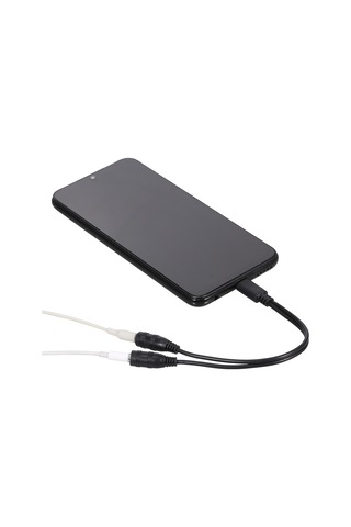 Kangvka Type-c'den Çift 3.5mm'a Ses Bölücü, İki Kulaklık Bağlantı Adaptörü, Tpe+abs Malzeme, 20cm Kablo