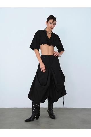 Oversize Kadın Top Siyah