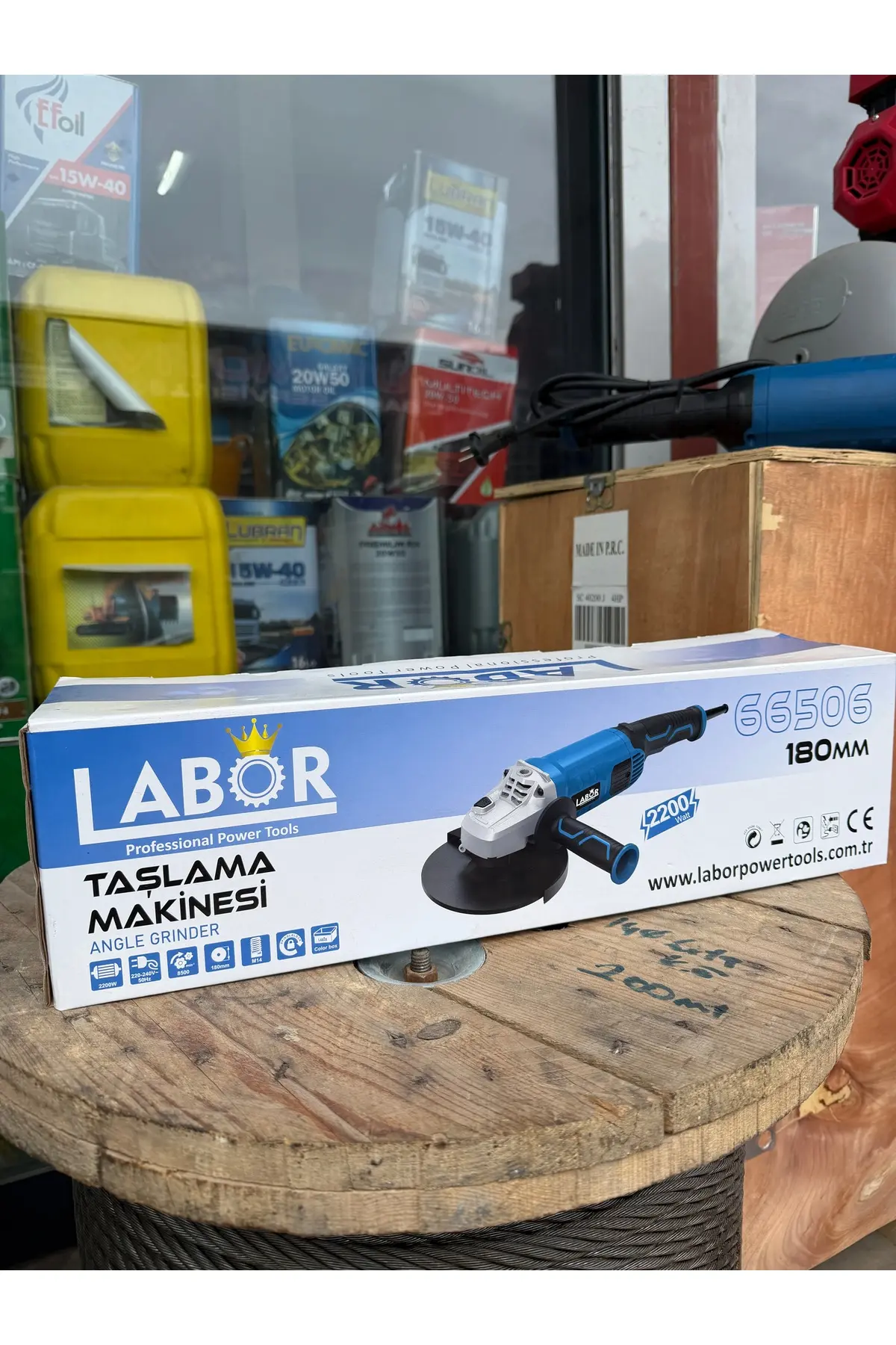 66506 2200w 180 Mm Taşlama Makinesi Spiral Avuç Taşlama Makinesi Profesyonel