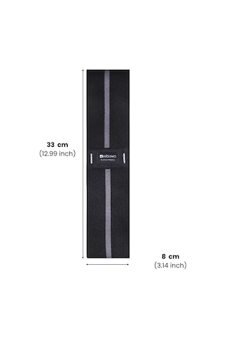 Rebuwo Extra Heavy Squat Direnç Bandı 33x8 Cm Kaymaz Fitness Egzersiz Lastiği Siyah & Koyu Gri Koyu Gri