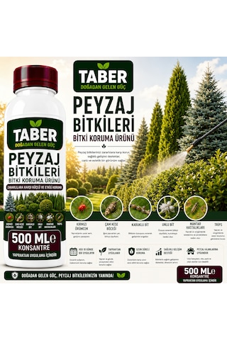 Taber Peyzaj Bitkileri Bitki Bakım Ürünü 500 Ml Konsantre Peyzaj Bitkileri İçin Yapraktan Uygulama Diğer