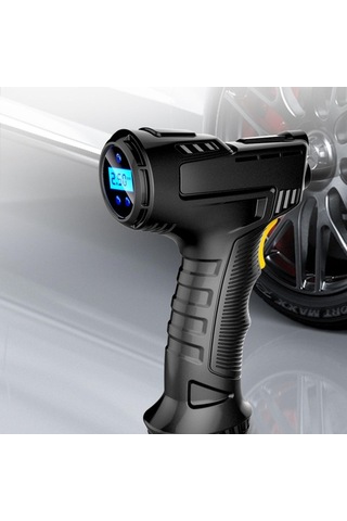 Fortunelane 25l/dk Hızlı Akıllı Pompası, Dijital Manometre, Otomatik Kapanma, Led Işık, 4 Birim, Kablosuz, Aracınız İçin