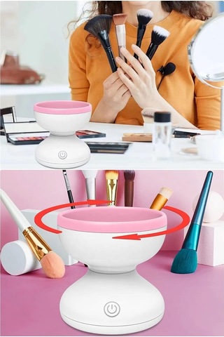 Otomatik Makyaj Fırçası Temizleyici - Hızlı Ve Kolay