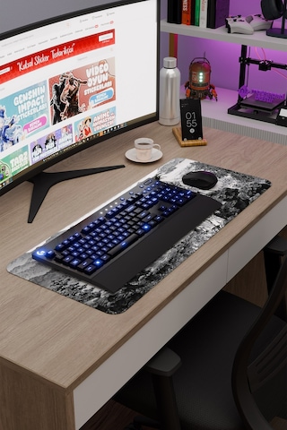 Vagabond Kaymaz Dikişli Kauçuk Oyuncu Mousepad V5 - 70x30 Xl Gaming Mouse Pad Fare Altlığı