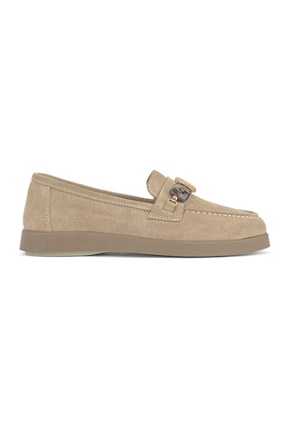 Ziya, Kadın Hakiki Deri Loafer Ayakkabı 161359z710 Bej 161359z710 340