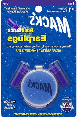 Maoyaya Aquablock Yüzme Kulaklıkları, 1 Çift - Su Geçirmez Silikon Tıkaç, Şnorkel & Duş İçin, Mor