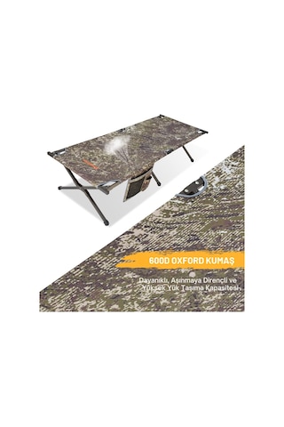 Kingcamp Pine Xl Katlanır Kampet Portatif Kamp Yatağı Camo Çok Renkli