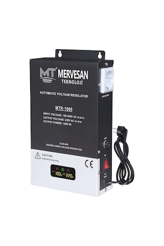 Ceta Mervesan Otomatik Voltaj Regülatörü Kombi Tv 1000w Mtr-1000 - 47-63 Hz
