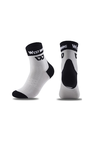 Gri Bisiklet Sürme Midcalf Çorap Bisiklet Bisiklet Çorapları Yumuşak Nefes Spor Çorapları Rahat Yüksek Gri