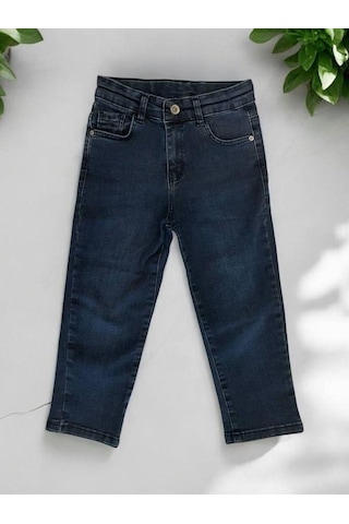 Çikoby Erkek Çocuk Esnek Kot Pantolon-14956 Lacivert