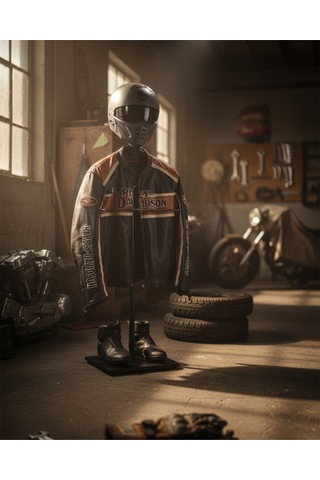 Biker Butler Kask Askılı Metal Dilsiz Uşak Motosiklet Tutkunlarına Özel Siyah1