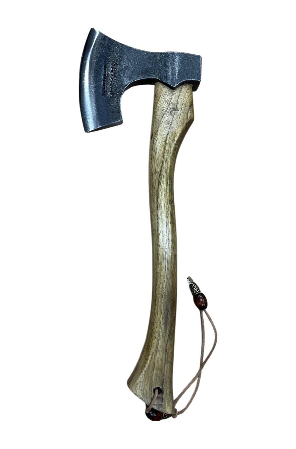 Savaşan Çelik 4140 Kamp Baltası Doğal Akasya Sapı Vernikli